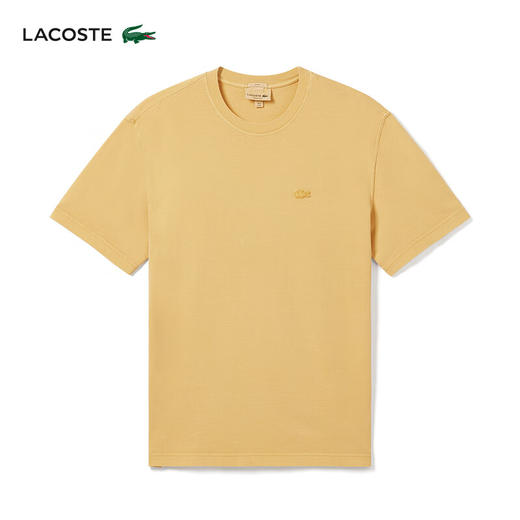 Lacoste法国鳄鱼男装新款男士T恤圆领纯色简约短袖TH8312-10 商品图5
