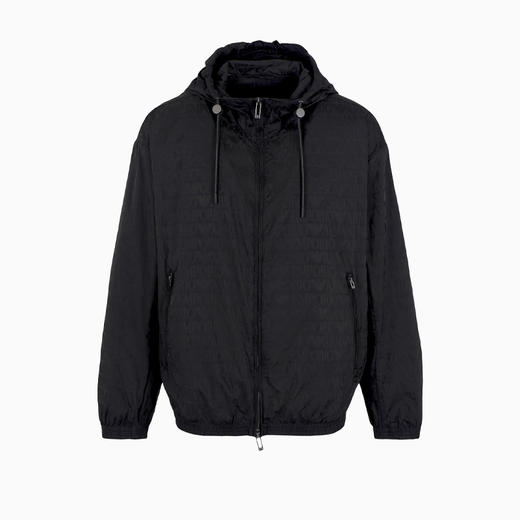 EMPORIO ARMANI 阿玛尼 男士常规版型连帽外套 黑色 3D1BH4 1NNXZ 0999 商品图0