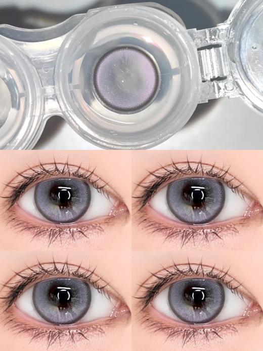 loveiikira日抛 晶晶紫/闪闪棕 紫/棕 14.2mm 一盒十片装 日抛无售后！！非离子 商品图0