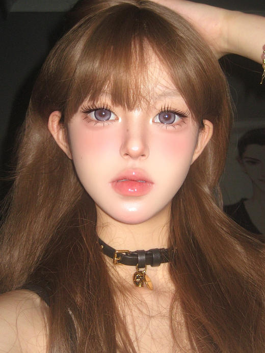 kikicon 月抛 雾中青/葡萄露 绿/紫 14.5mm 2片装 非离子 高端线 商品图7