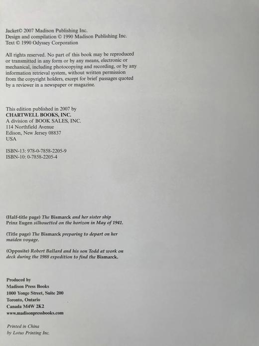 罗伯特·巴拉德的俾斯麦号 数百幅插图 精装16开 商品图4