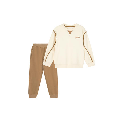 英氏儿童套装春秋休闲卫衣卫裤套装男女童外出套装中大童新款 商品图2