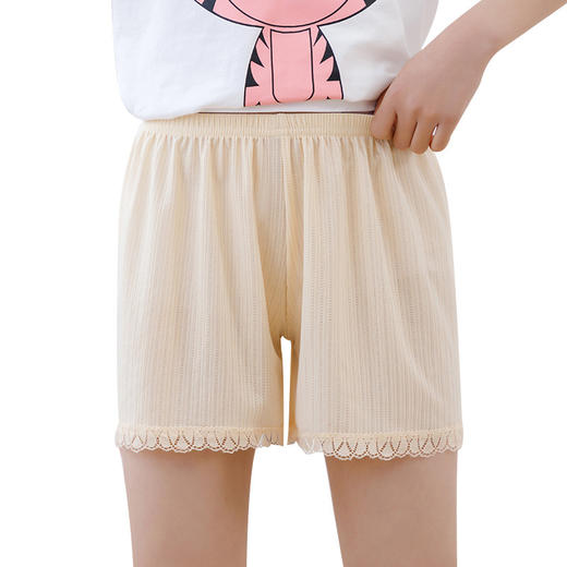 【凉感冰丝 无痕透气】冰丝女童防走光安全裤夏季可外穿宽松蕾丝中大儿童打底短裤配裙子 商品图4