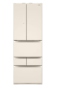 东芝（TOSHIBA）（12976）462L纤薄款六门冰箱 雾化保鲜玻璃面板60分钟快速制冰一级能效GR-RM485WE-PG1A7 绸缎金