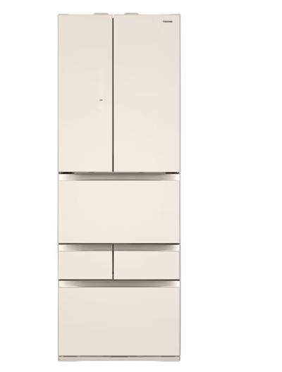 东芝（TOSHIBA）（12976）462L纤薄款六门冰箱 雾化保鲜玻璃面板60分钟快速制冰一级能效GR-RM485WE-PG1A7 绸缎金 商品图0