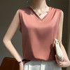 夏季【V领天丝吊带背心女】内搭短款 宽松冰丝无袖西装打底 大码吊带女 _ZSY 商品缩略图8