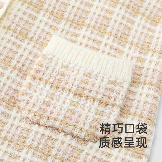 【高定系列】英氏婴儿羊绒连体衣秋季保暖羊毛婴儿衣服女宝连身衣 商品图2