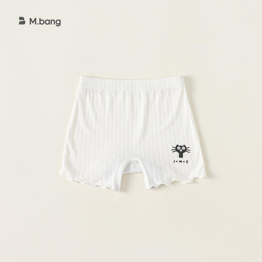 【超值2条装！】宥宝童装儿童打底裤童装纯色木耳边短裤夏天小女孩安全裤 商品图9
