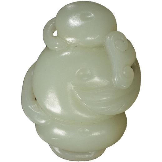 清 玉雕君子握把件 商品图5