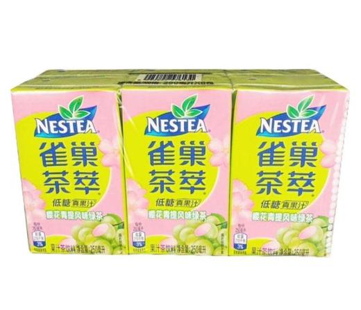 【亚欧超市】雀巢茶萃樱花青提味绿茶250ml*6/包 商品图0