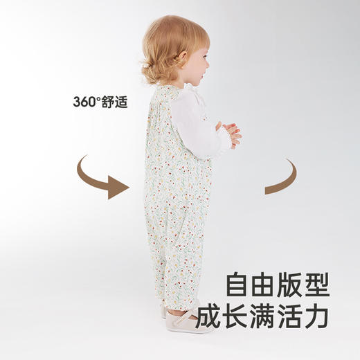 【商场同款】英氏婴儿衣服夏季长袖可爱女宝宝纯棉连体衣新款 商品图1