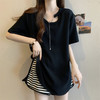 【宽松百搭T恤上衣设计】夏季新款 短袖显瘦大码中长款 随心所欲搭配打底衫 商品缩略图1
