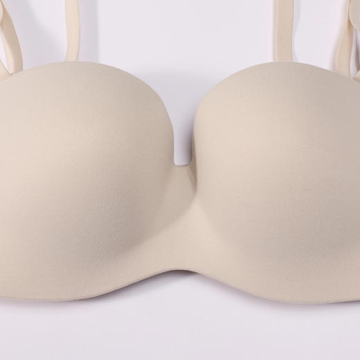 都市丽人内衣零压无痕常规文胸泳布中厚文胸1/2杯三排扣软钢圈LBT2H2 商品图5