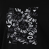 EMPORIO ARMANI 阿玛尼 男士字母徽标刺绣棉质圆领短袖T恤 黑色 3D1TG3 1JPZZ 0056 商品缩略图3