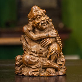 清 竹雕伏虎罗汉