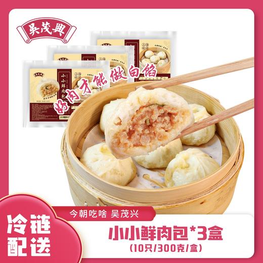 吴茂兴小小鲜肉包传统经典手工老面小笼包猪肉馅肉包馒头面点 商品图0