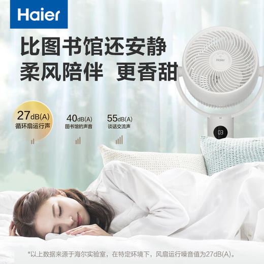 海尔（Haier）家用智能空气循环扇 台扇落地扇两用 立式电风扇 语音款HFX-Y2403AP 商品图7