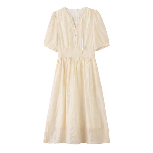 气质时尚优雅名媛风收腰显瘦高腰A字中长款连衣裙SNX2951 商品图4