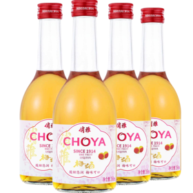 CHOYA/俏雅梅酒梅子酒350mlx4瓶青梅果酒_dr