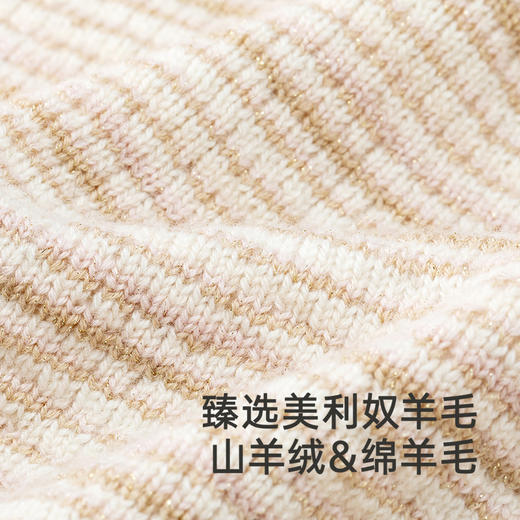 【高定系列】英氏婴儿羊绒连体衣秋季保暖羊毛婴儿衣服女宝连身衣 商品图1