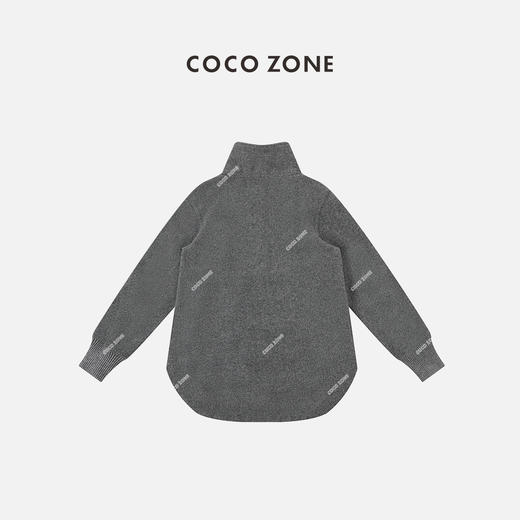 刘一一&COCO ZONE卫衣立领半拉链休闲百搭慵懒风外套 23C19443 商品图1