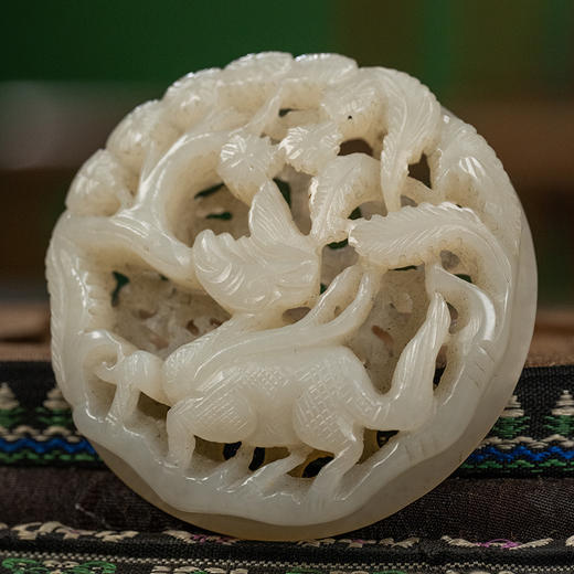 清 玉雕麒麟佩饰 商品图2