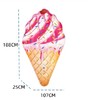 【包邮直发】幻美冰淇淋大浮排   最大承重100kg 优质PVC原材料，不含双酚A，厚实柔软耐用，不易渗漏，无毒环保安全 商品缩略图2