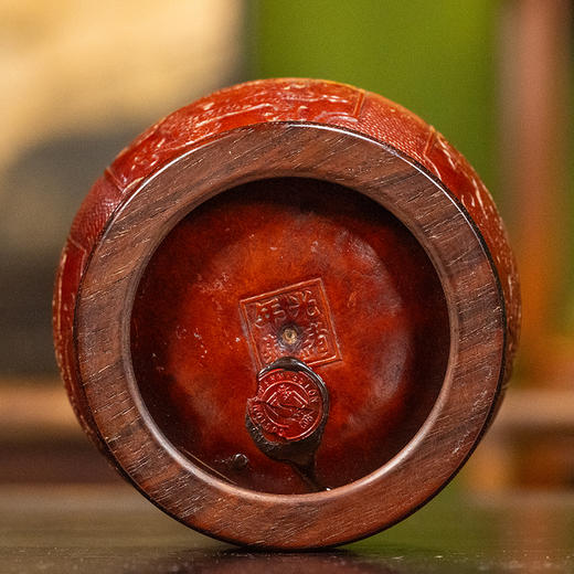 清光绪 葫芦压花龙纹缶 商品图3