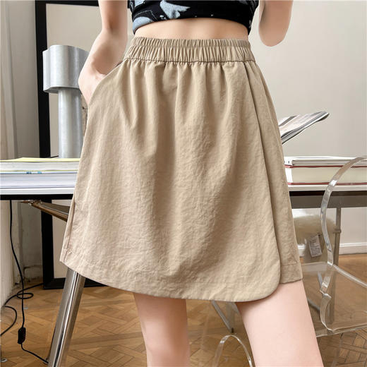【今夏热卖，短款】MUYANHUAN 假两件不规则裤裙  四色可选  S-XL 商品图3