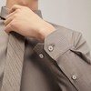 【含莫代尔】柒牌长袖方领衬衫男士春秋新款商务休闲格纹提花衬衣127A70910 商品缩略图2