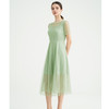 司歌蕾丝薄荷曼波绿连衣裙短袖收腰A89M009 商品缩略图4
