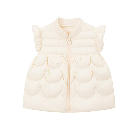 笛莎女童2023秋季新款可爱小飞袖羽绒马甲 商品图5