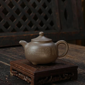 张泉林禅意壶 绿豆砂 宜兴紫砂原矿茶壶紫砂壶功夫茶泡茶壶茶具仿古