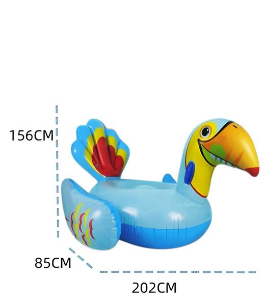 【包邮直发】痞帅长嘴鸟大浮排   最大承重100kg 优质PVC原材料，不含双酚A，厚实柔软耐用，不易渗漏，无毒环保安全 商品图3