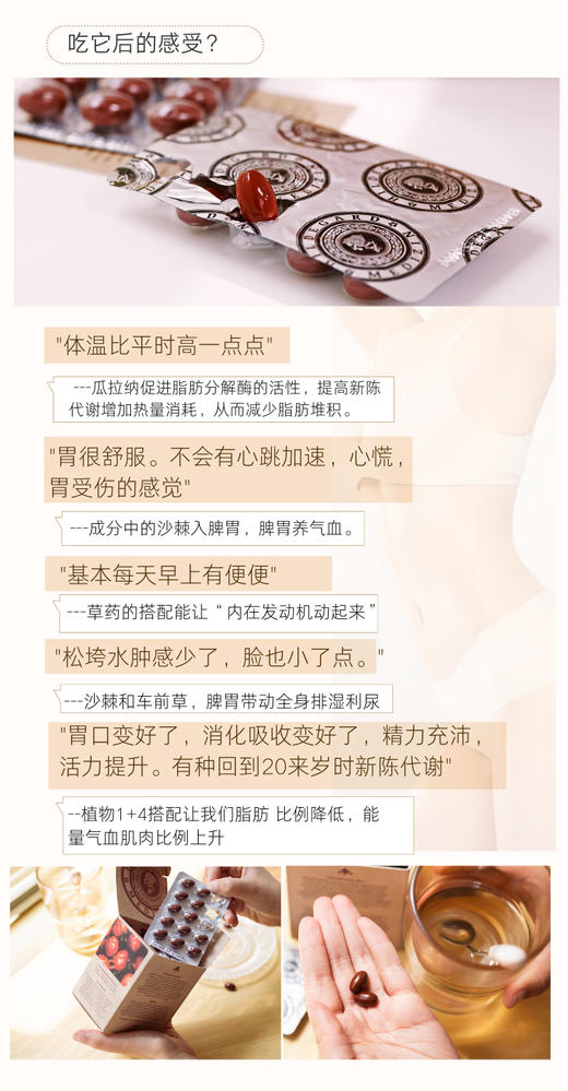 捷克圣希尔德佳德瓜拉纳安心瘦减重胶囊全身排油纯植物强代谢 商品图6