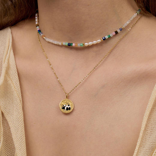 ARSIS 丨 公益联名款 山水熊猫淘气宝项链/熊猫小戏精项链 商品图4