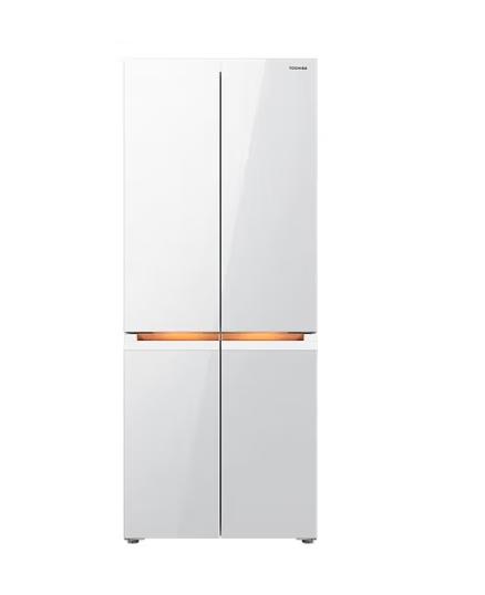 东芝（TOSHIBA）（12989）435升嵌入式十字四门冰箱小白梨 无霜冷冻雾化保鲜急速制冰负氧除菌 GR-RF456WI-PG1B5晴空白 商品图0