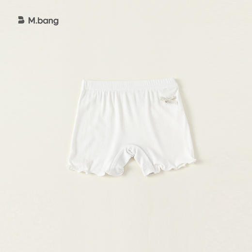 【超值2条装！】宥宝童装儿童打底裤童装纯色木耳边短裤夏天小女孩安全裤 商品图5
