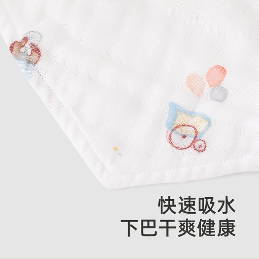 【商场同款】英氏婴儿三角巾纯棉抗菌宝宝口水巾3条装新款 商品图2