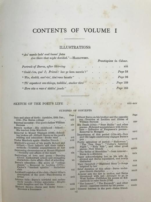 1913年 塔尔文•莫里斯装帧设计《彭斯诗集》（全4卷）  约20余幅插图 漆布精装18开 商品图4