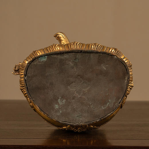 清 铜鎏金莲花生大士像 商品图3