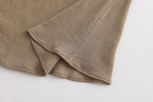 Ruohan 驼色弹力棉雕塑感连衣裙 商品图7