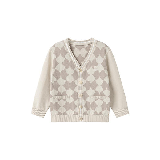 【商场同款】英氏儿童外套秋季纯棉针织衫男童开衫外套上装 商品图4