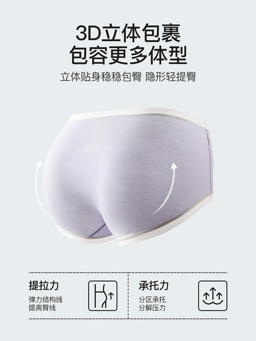 莫代尔聚乳酸底裆内裤52072 商品图2