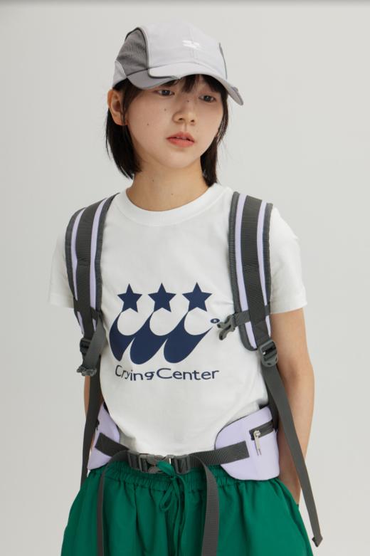 CryingCenter 多色彗星印花千禧纯棉圆领辣妹修身短款T恤 商品图4