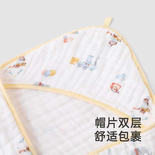 【商场同款】英氏婴儿浴巾纯棉抗菌儿童纱布浴巾新款宝宝浴巾 商品图3