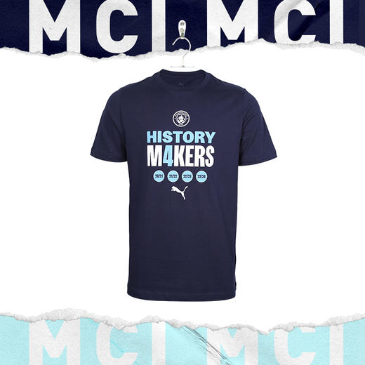 小李子PUMA彪马23-24赛季曼城冠军训练服短袖T恤成人男783466 06 商品图1