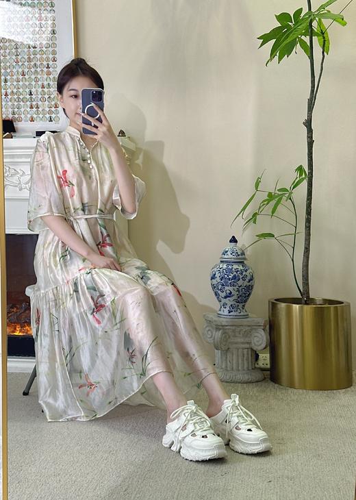 镂空设计7.5cm厚底老爹鞋  透气舒适、柔软耐穿！ 上脚显腿细、拉长比例气场十足 夏季穿搭好帮手  可外穿真皮包头半包拖鞋  无后跟懒人厚底松糕小白鞋 时髦百搭吸睛 商品图8