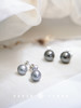 PETIT SCHAN小闪 JEW#014 meet unexpectedly 不期而遇 10mm淡水珍珠/12mm奥地利施华洛珍珠925纯银耳钉 商品缩略图5
