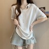 【宽松百搭T恤上衣设计】夏季新款 短袖显瘦大码中长款 随心所欲搭配打底衫 商品缩略图2